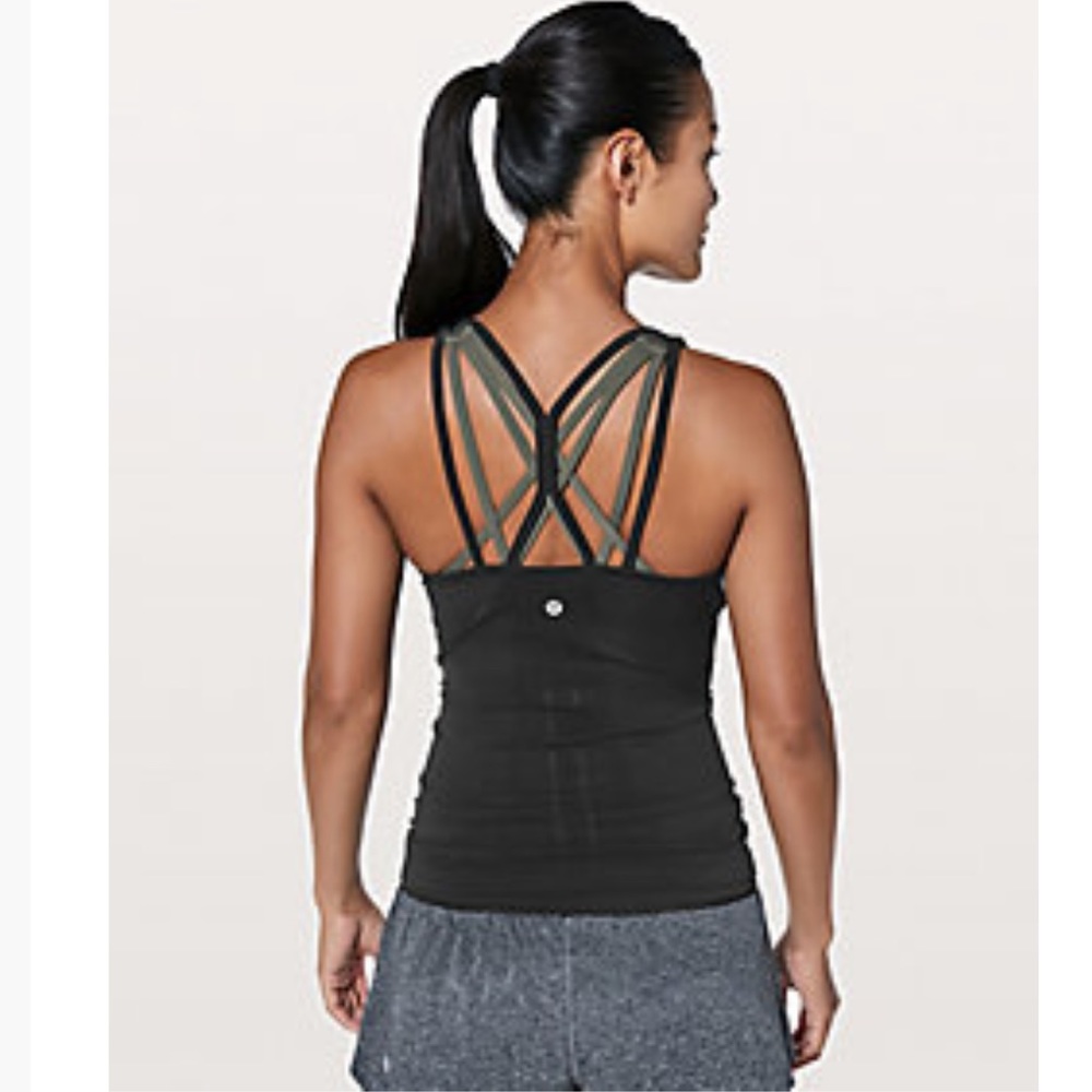 Lululemon Black Swiftly Tech Strappy Tank